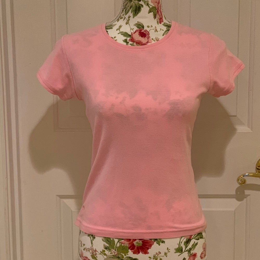Lilly Pulitzer pink cotton t shirt size medium